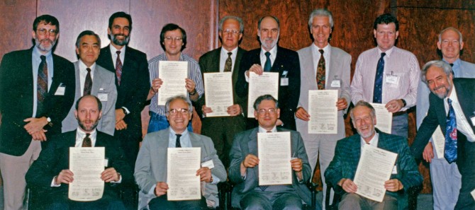Founding members of the Internet Society