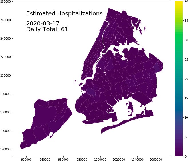 Hospitalizations map