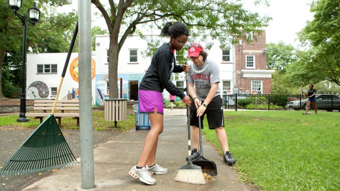 Cornell students beautify Ithaca’s Southside Community Center