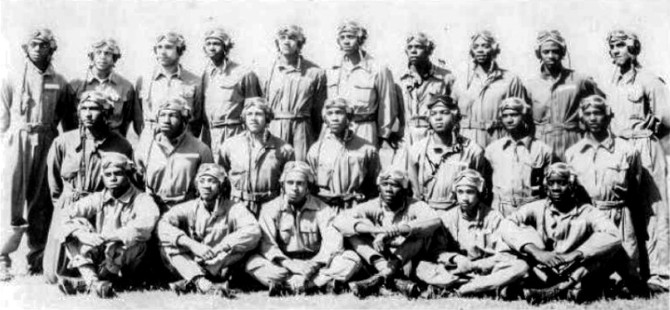 Verdelle Louis Payne and Tuskegee Airmen classmates