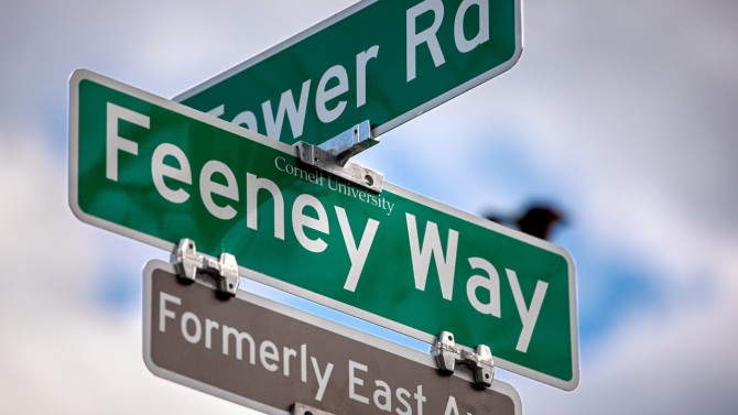 The thoroughfare formerly known as East Avenue was renamed “Feeney Way” in 2021.