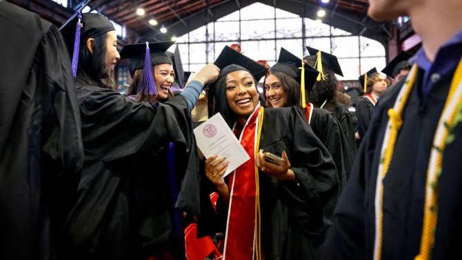More than 600 students received receiving bachelor's, master's or doctoral degrees at the Dec. 17 ceremony.