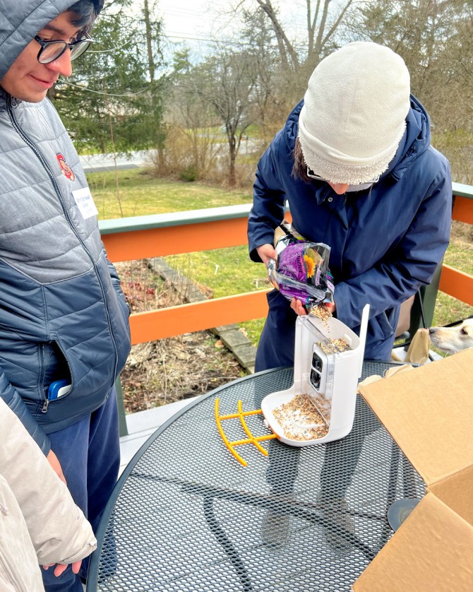 Troubleshooting a smart bird feeder.