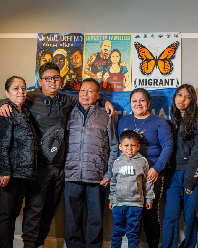 Armando Montoya and his family