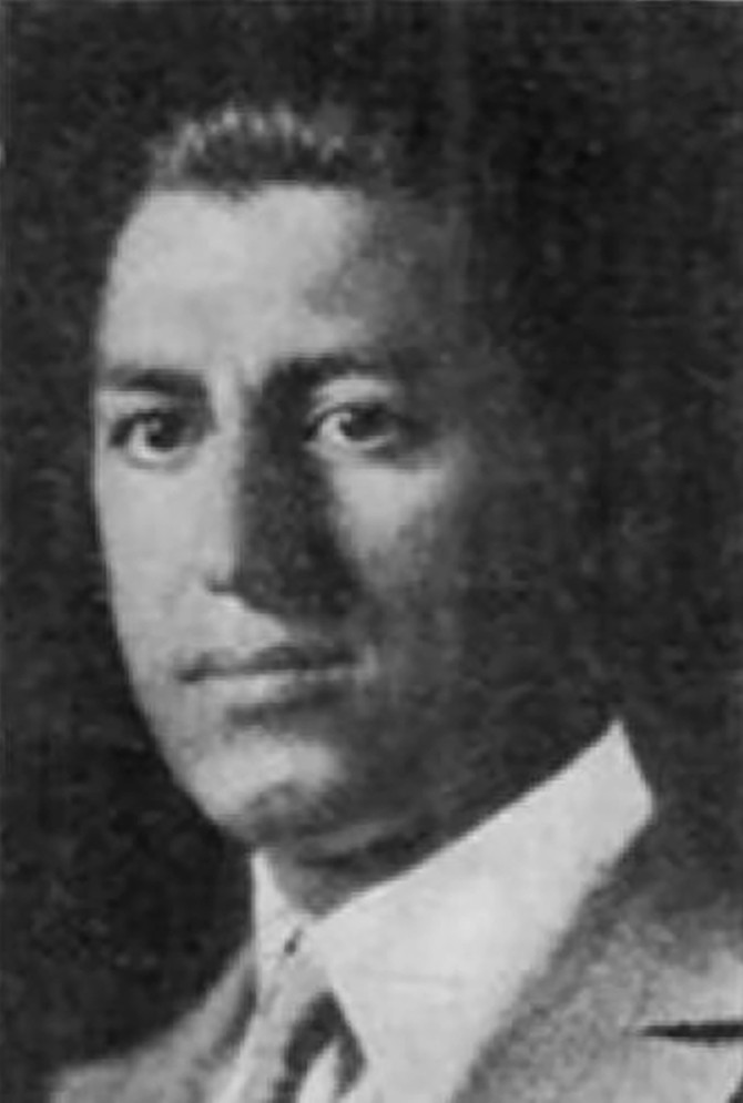 black and white photo of a man