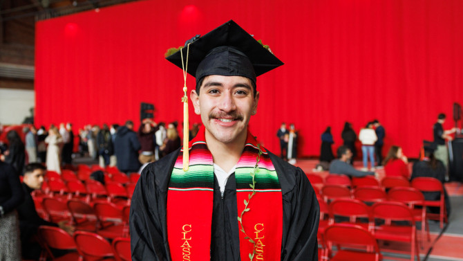 Louis Zavala ’25, an environment and sustainability major in the College of Agriculture and Life Sciences, said, “I feel like my wings have been lifted, and I’m ready to soar.”
