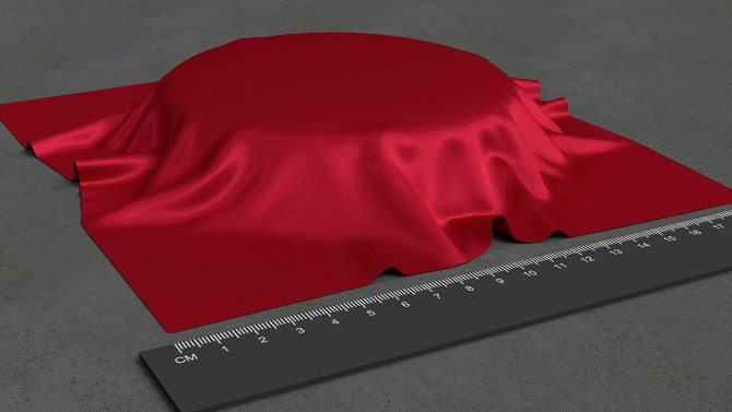 A 2011 simulation of velvet.