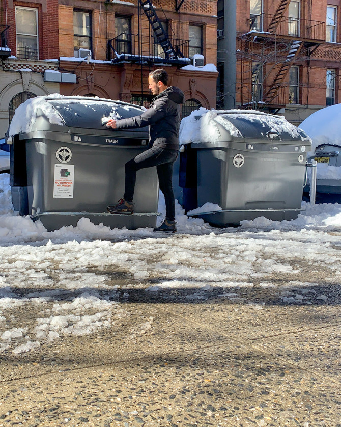 Fellow Stephen Albonesi ’11 is working with the New York City Department of Sanitation on a more efficient way to site “Empire Bins,” which can be lifted and dumped by truck and have resulted in cleaner streets.