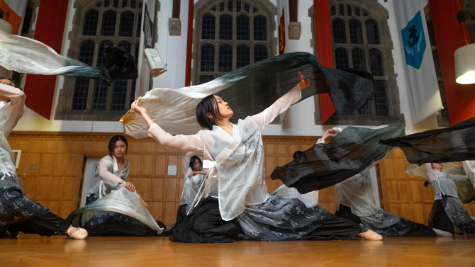 The student groups in the showcase — Illuminations and Amber — are open to dancers of all skill level. 