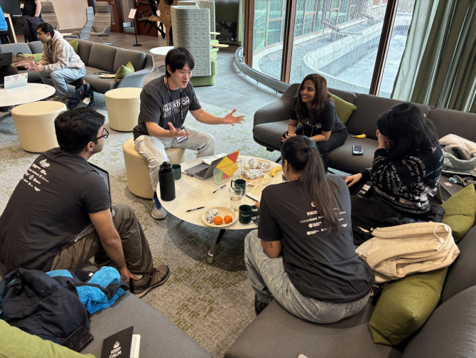 people sitting aound a table