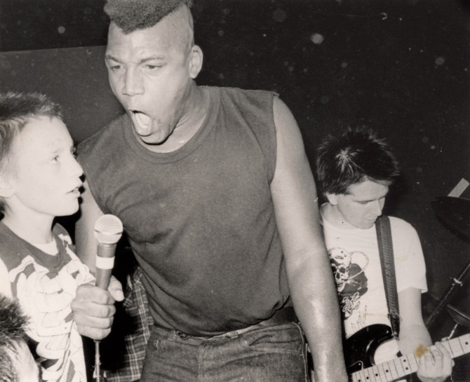 Orlando Xavier performs with the Berkeley hardcore band Special Forces.