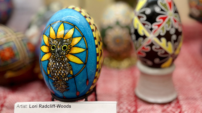 The pysanky tradition can be traced to pagan times, when people who lived in the region now known as Ukraine decorated eggs with symbols of nature to celebrate spring and rebirth.