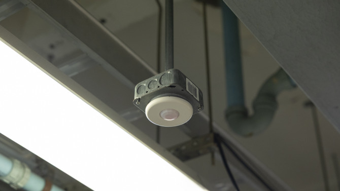 The latest renovations in 23 buildings on campus included adding occupancy sensors to labs, so that ventilation could be adjusted according to use.