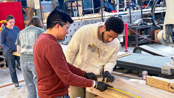 Students in the Engineering in the Community course get hands-on experience designing and building infrastructure that benefits local communities.