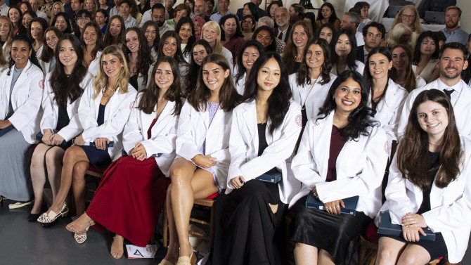Physician assistant students in the Class of 2028.