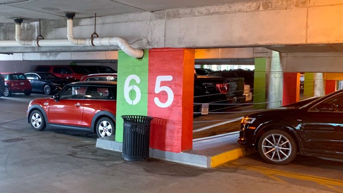 Stencil numbers in garage