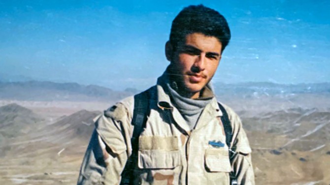 Farid Ferdows ’21 in Afghanistan in 2004