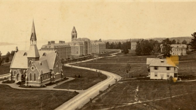 Historical photo of McGraw Hall.