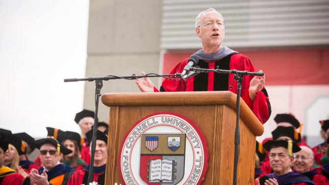 Mike Kotlikoff at Commencement