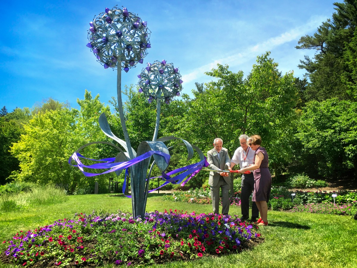 Towering Double Allium Installed At Botanic Gardens Mirage News