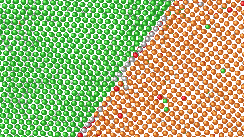 Crystal Simulator zoomed in