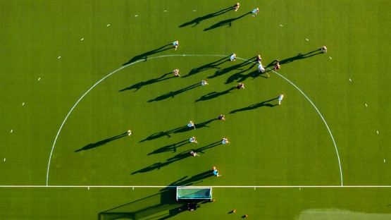 Aerial view of Jessup Fields.