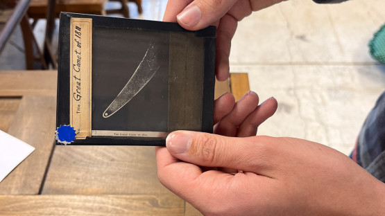 New astronomy exhibit showcases early glass slides | Cornell Chronicle