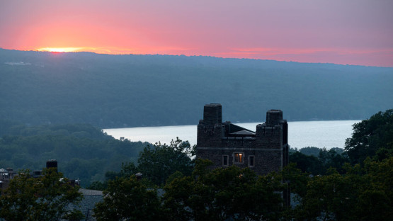 Cayuga Lake at sunset