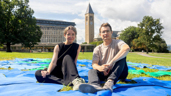 Good vibes: Phones promote shared space, not silos, in Arts Quad installation