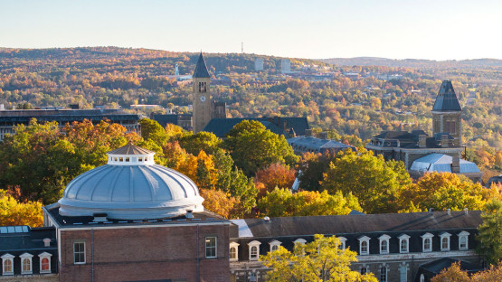 Aerial view of campus
