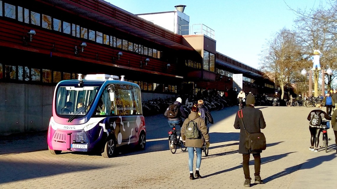 Autonomous bus in Sweden