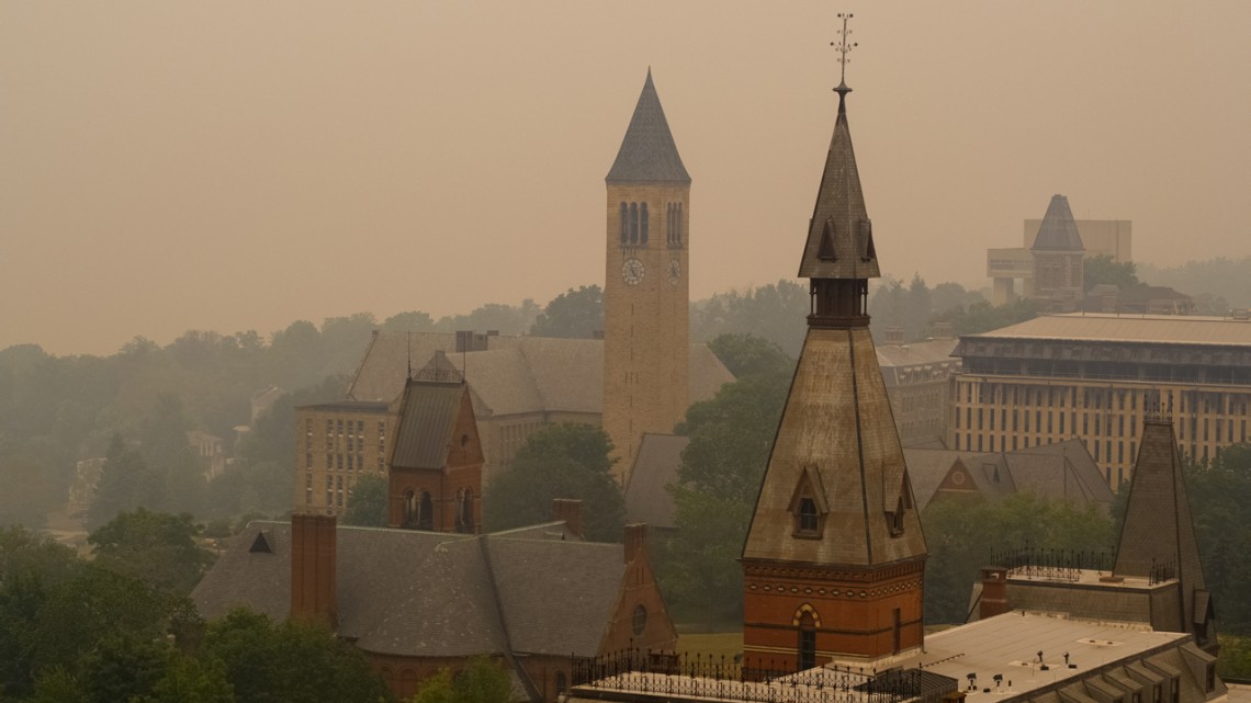 Smoke on Cornell campus