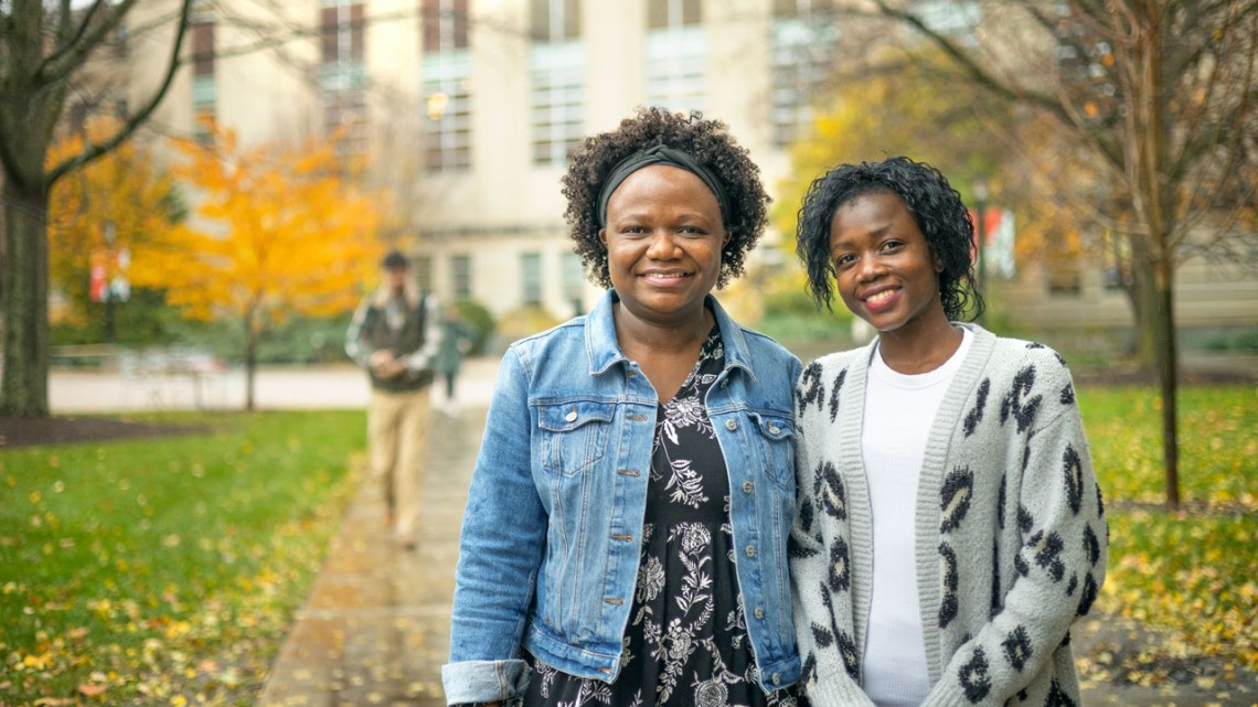 Cornell Assistantship for Horticulture in Africa scholars Kalenga Banda and Julian Atukuri.