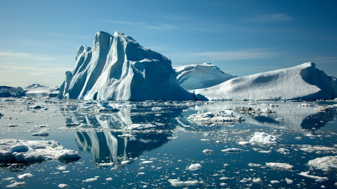 Arctic ice in Greenland