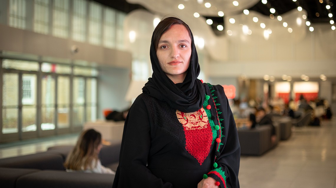 Zarifa Ghafari, now a master's student in the Cornell Jeb E. Brooks School of Public Policy, became a target of the Taliban when she served as one of Afghanistan's first female mayors.