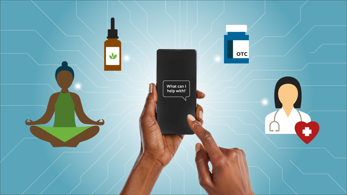 Illustration for mental health apps