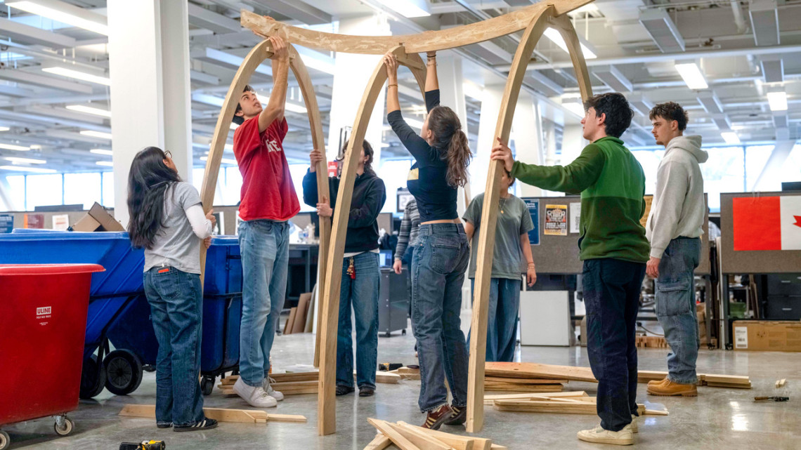 This year's Dragon Day theme, “Veiled,” will feature layered scales of stretched fabric partially concealing the dragon's skeleton of two-by-fours and plywood.