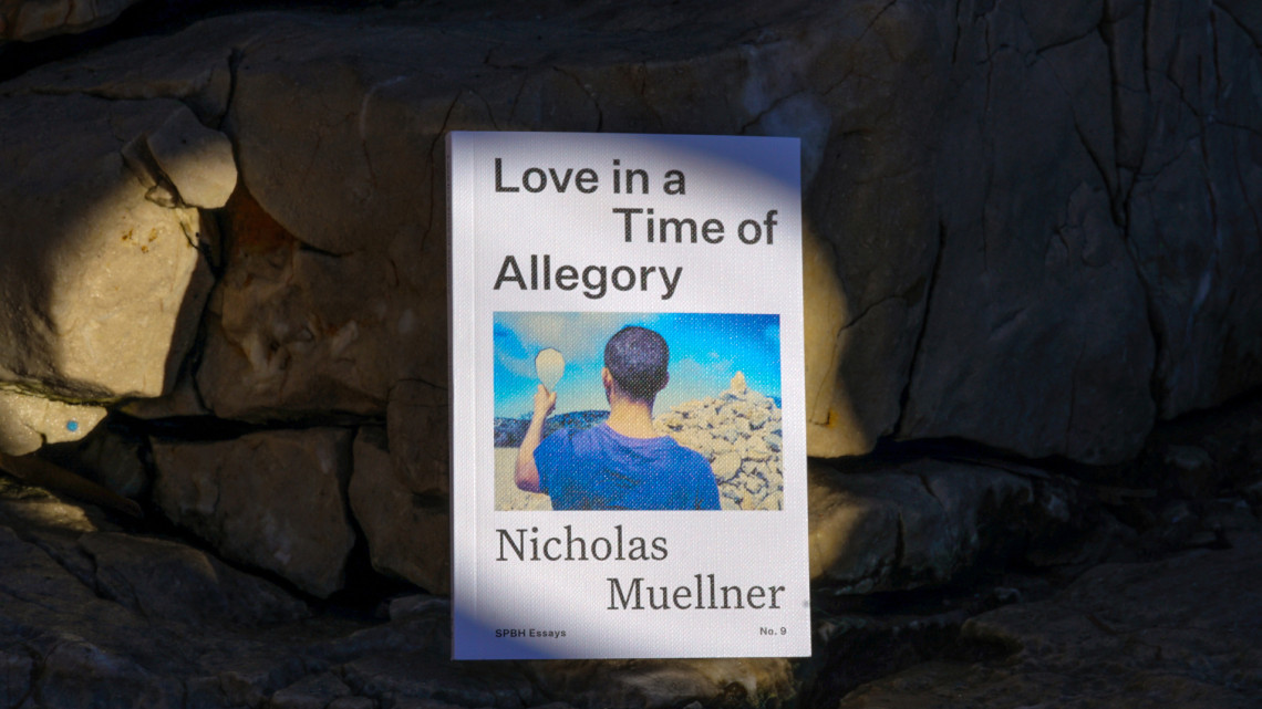 Book cover with view of the back of a person's head and shoulders