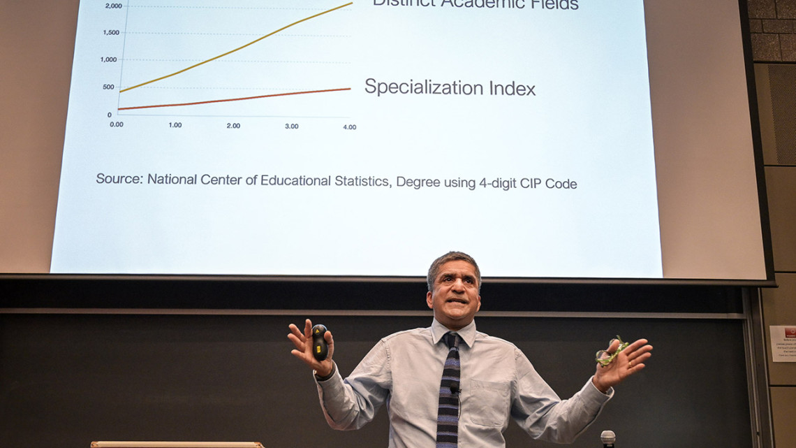 Rakesh Khurana ’90, the Marvin Bower Professor of Leadership Development and Unit Head of Organizational Behavior at Harvard Business School, delivers the Milton R. Konvitz Memorial Lecture.