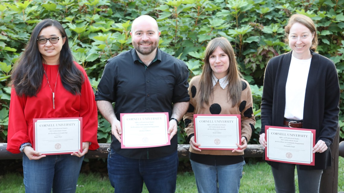 Six Postdocs Honored With Achievement Awards | Cornell Chronicle