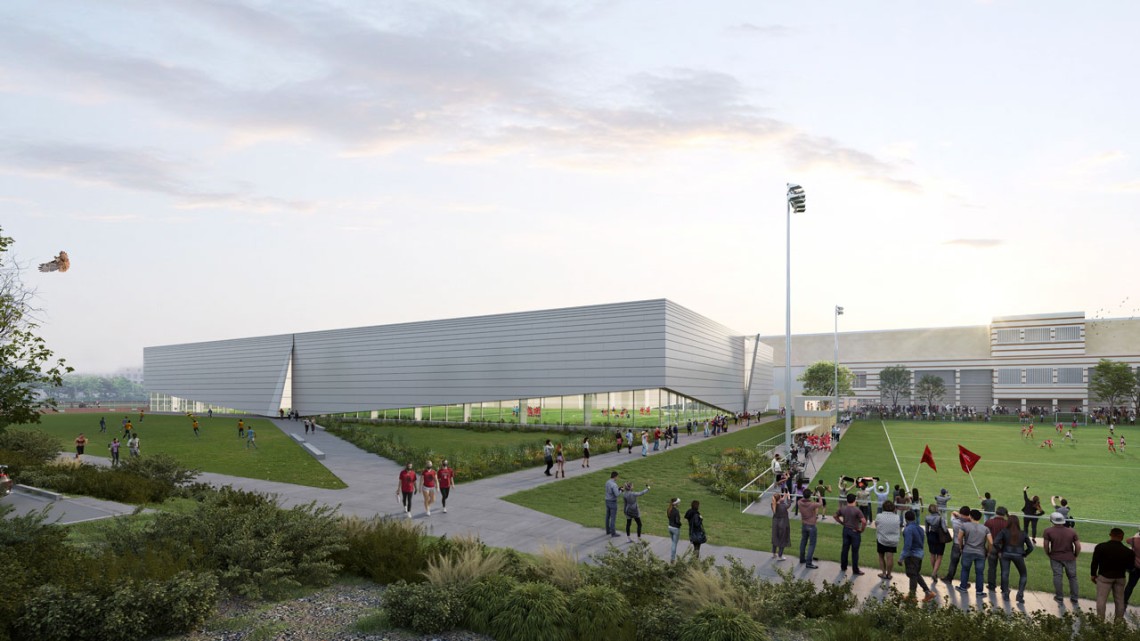 Rendering of new fieldhouse