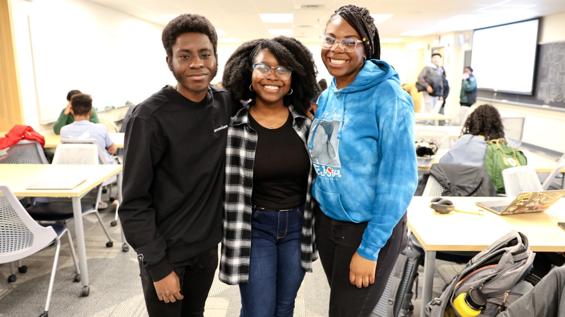 Members of the Cornell chapter of the National Society of Black Engineers
