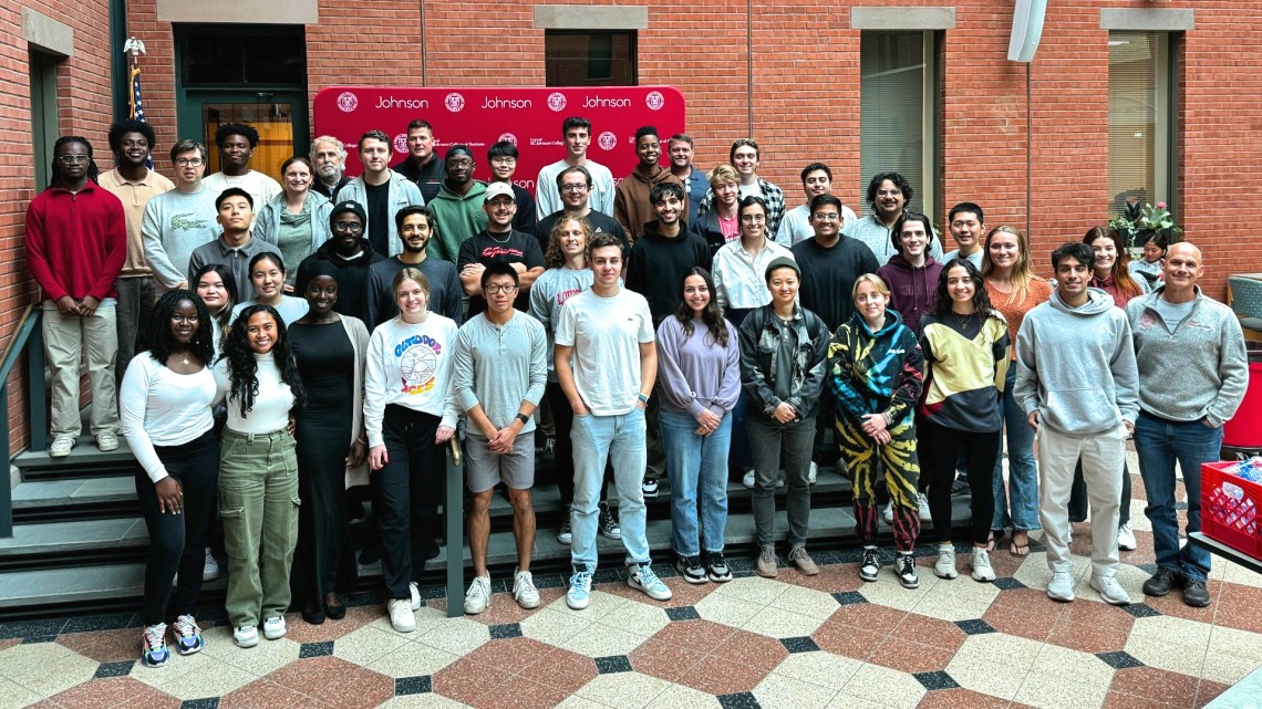 The 2023-24 eLab, Cornell's student startup accelerator, cohort.