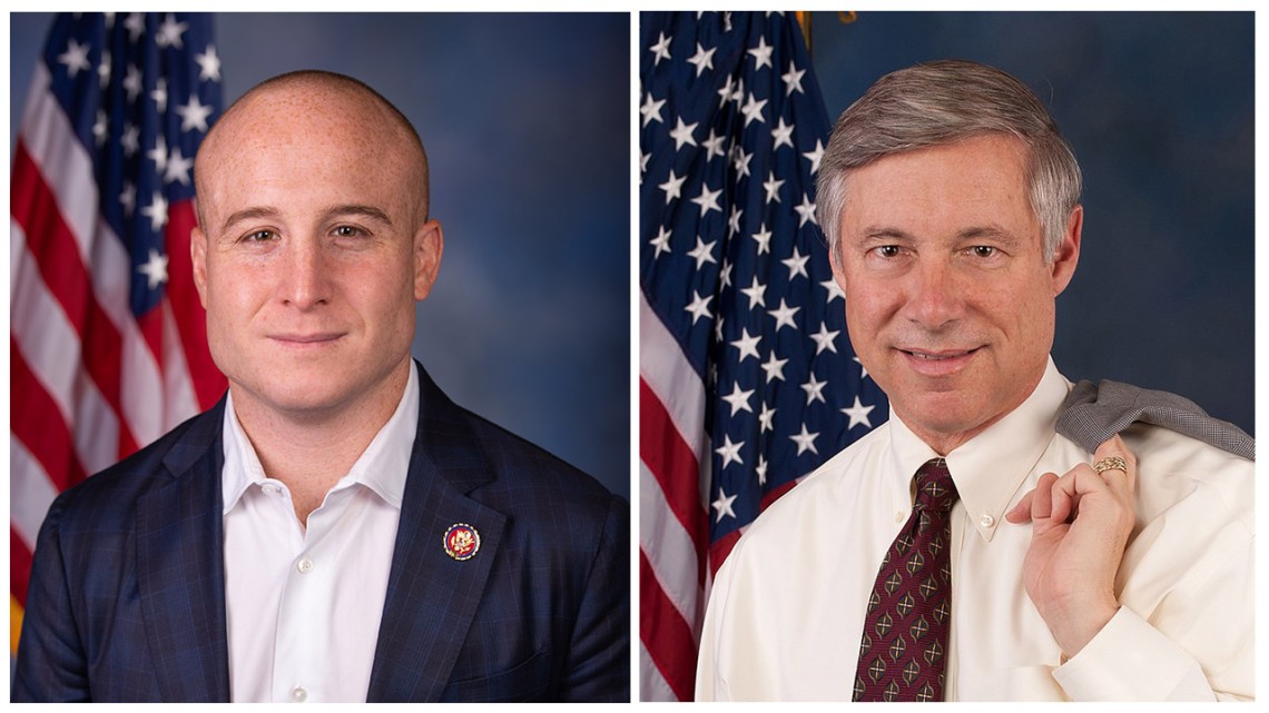 Portraits for former members of Congress Max Rose and Fred Upton
