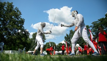 Inauguration fencing gallery