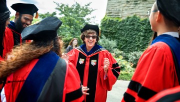 President Martha Pollack at her 2017 Inauguration: Installation Ceremony.