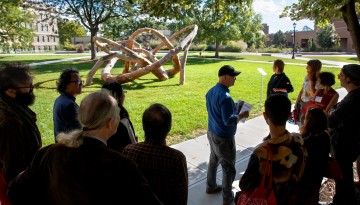 A tour of outdoor projects on campus.