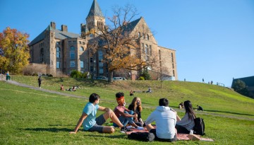 Students on Libe Slope.