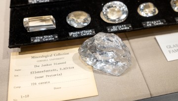 Diamonds in the Timothy N. Heasley Mineralogy Museum in Snee Hall.