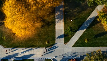 Aerial view of the Ag Quad.